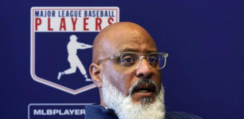 Tony Clark, director ejecutivo del Sindicato de Peloteros, mientras la entidad se prepara para la firma de un nuevo pacto laboral con MLB. (Fuente externa)