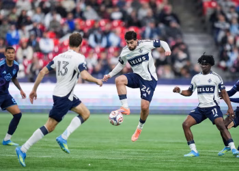 Bruno Caicedo anota su primer gol en la MLS, Whitecaps venció 3-0 al Sporting KC para su tercera victoria consecutiva
