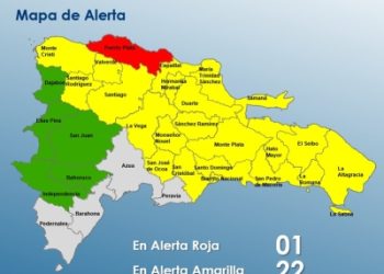 El COE mantiene para el martes alertas por lluvias en 27 provincias