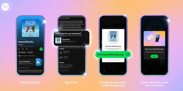Spotify ahora vende libros impresos
