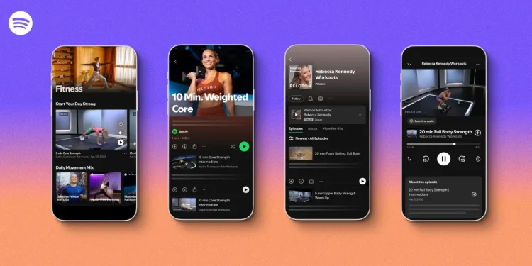 Spotify se asocia con Peloton para entrenamientos guiados