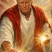 Trump publica aún más fan art de Trump-Jesús generado por IA