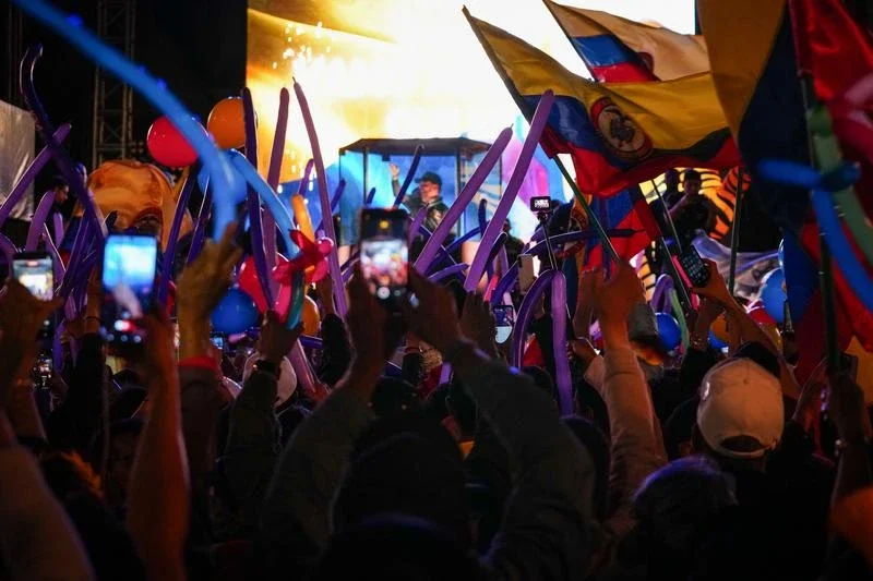 Fotografía del multitudinario cierre de campaña de Abelardo.