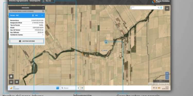 Córdoba lanza la plataforma Geo Reportes Agrícolas para optimizar el monitoreo de los suelos