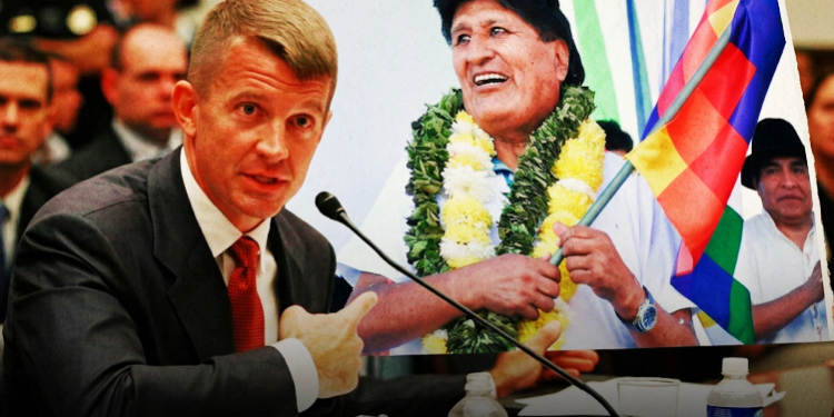 El fundador de Blackwater denunció que grupos armados colombianos ingresaron a Bolivia para apoyar a Evo Morales El fundador de Blackwater denunció que grupos armados colombianos ingresaron a Bolivia para apoyar a Evo Morales