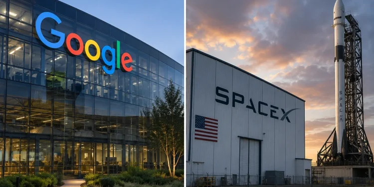 Google considera asociarse con SpaceX para centros de datos orbitales