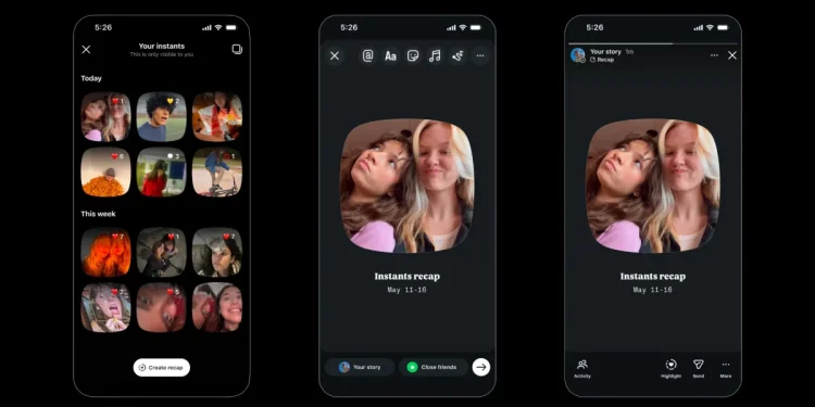 Instagram vuelve a presionar el botón de copiar con nuevas fotos Instants que desaparecen