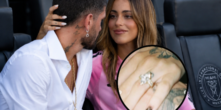 Rodrigo De Paul y Tini Stoessel confirmaron su compromiso con foto y anillo