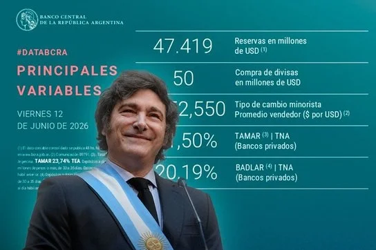 El Banco Central sumó USD 50 millones y acumula USD 10.542 millones solo en 2026 El Banco Central sumó USD 50 millones y acumula USD 10.542 millones solo en 2026