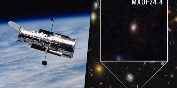 El telescopio Hubble detectó una galaxia que los científicos creían imposible de observar