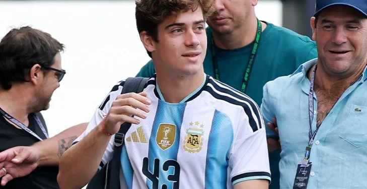 Franco Colapinto sueña con viajar al Mundial para alentar a la Selección: 'Voy a intentar ir a algún partido'