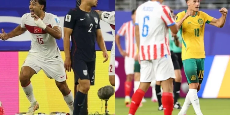 Grupo D terminado: Estados Unidos 1°, Australia 2°, Paraguay 3° y Turquía 4°