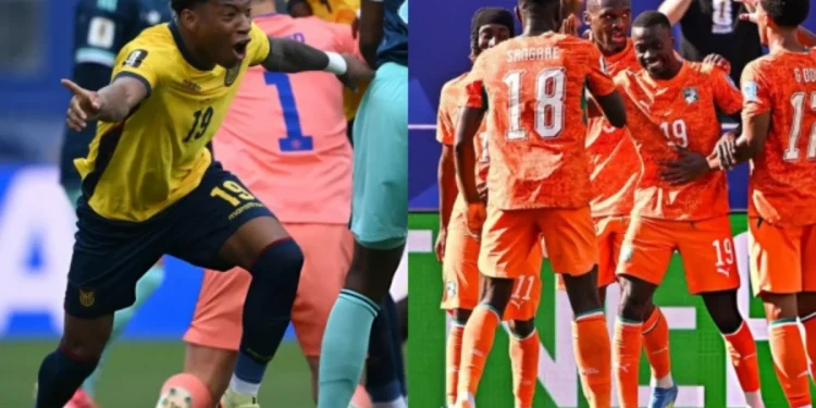 Grupo E terminado: Alemania 1°, Costa de Marfil 2°, Ecuador 3° y Curazao 4°