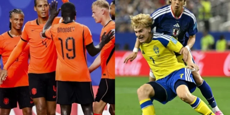 Grupo F terminado: Países Bajos 1°, Japón 2°, Suecia 3° y Túnez 4°