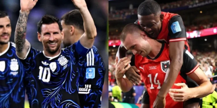Grupo J terminado: Argentina 1°, Austria 2°, Argelia 3° y Jordania 4° Grupo J terminado: Argentina 1°, Austria 2°, Argelia 3° y Jordania 4°