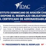 IDAC dispone reemplazo obligatorio del Certificado de Aeronavegabilidad como parte del fortalecimiento de la seguridad operacional