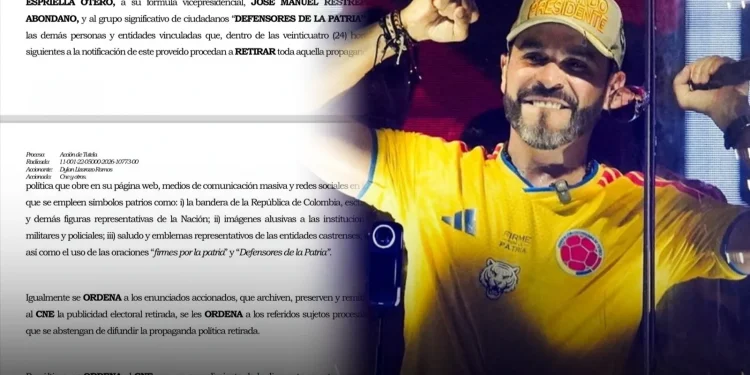 Jueces zurdos le prohibieron a Abelardo usar la bandera de Colombia y usar la expresión "Firmes por la Patria" Jueces zurdos le prohibieron a Abelardo usar la bandera de Colombia y usar la expresión "Firmes por la Patria"