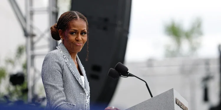 Michelle Obama's speech at Obama Presidential Center opening moves President Obama to tears Michelle Obama's speech at Obama Presidential Center opening moves President Obama to tears