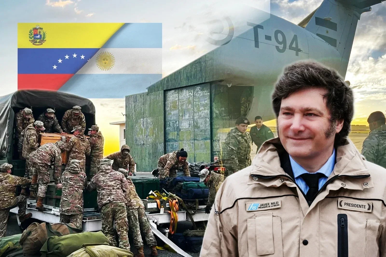 Argentina envió desde el Palomar un contingente humanitario ya operativo.