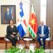 Presidente Abinader recibe a su homóloga de Surinam, Jennifer Geerlings-Simons, en visita oficial