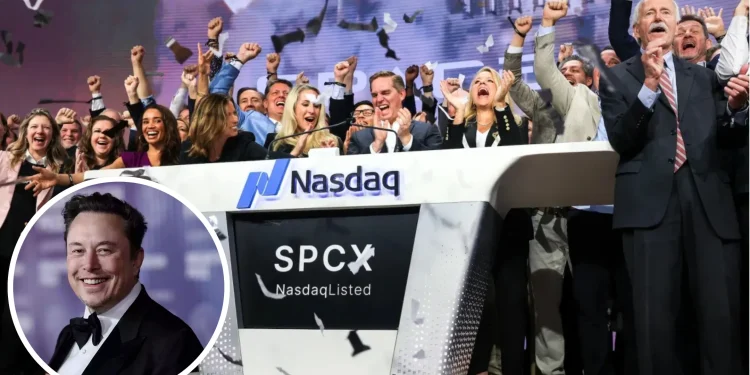 SpaceX debuta en bolsa con salto del 19% y crea al primer billonario del mundo