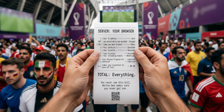 Todo aficionado al Mundial merece un asiento. Norton Neo dice que su navegador gratuito es el billete