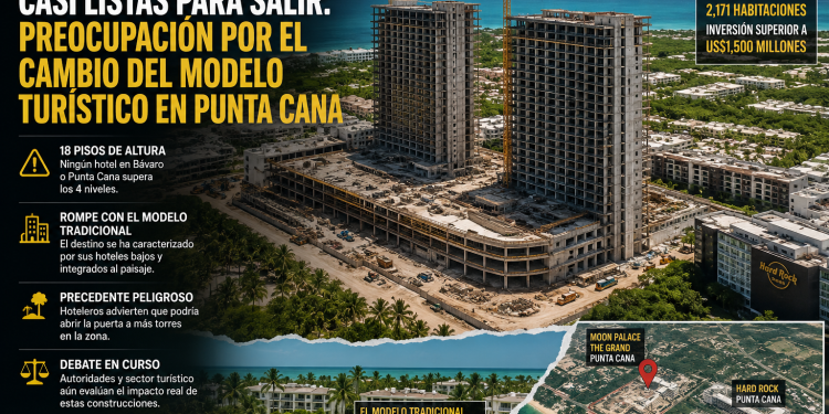 Torres de Moon Palace avanzan junto a Hard Rock y reabren el debate sobre el modelo turístico de Punta Cana