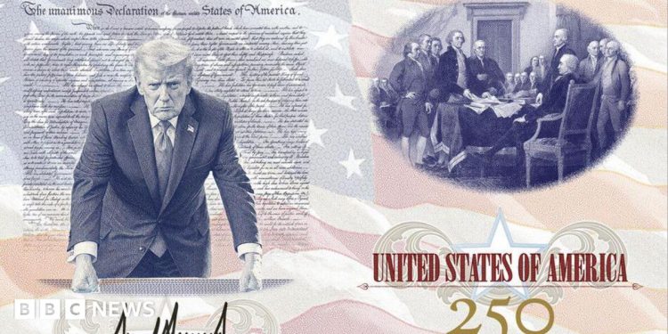Trump unveils new US 'patriot passports' featuring his image