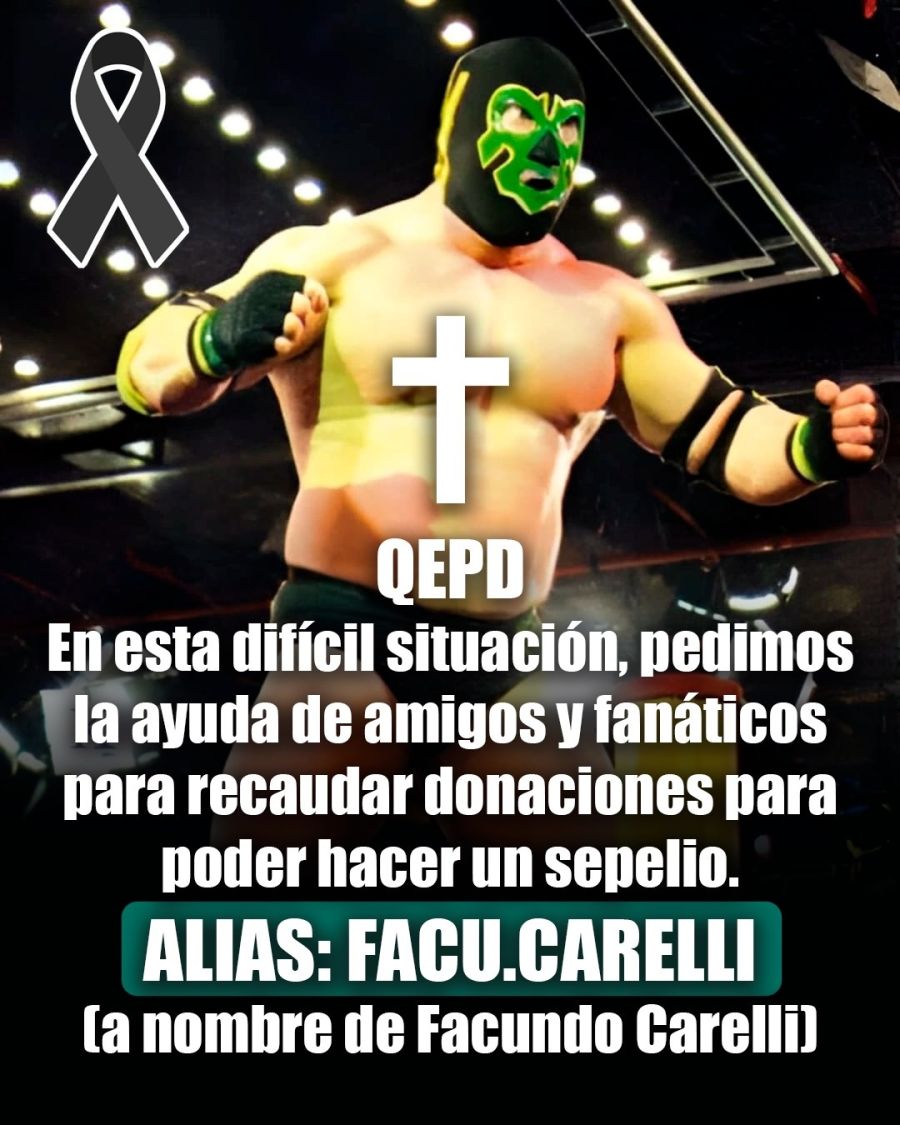 Murió Sergio Carelli, el hombre detrás de Gorutta Jones de 100% Lucha - imagen 2