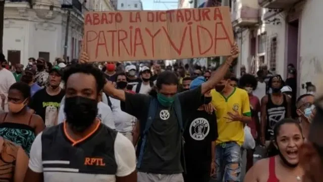 Manifestaciones en contra del actual régimen de Cuba