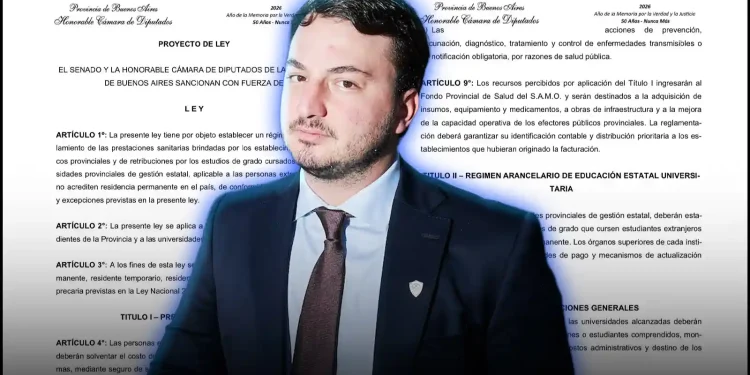 Agustín Romo presentó un proyecto para arancelar la salud y la educación a extranjeros en PBA
