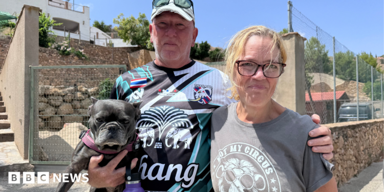 British couple return to village at heart of deadly Spanish wildfire