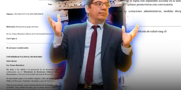 El Gobierno exigió sanciones a la UNR por un evento proterrorista vinculado a Hamás El Gobierno exigió sanciones a la UNR por un evento proterrorista vinculado a Hamás
