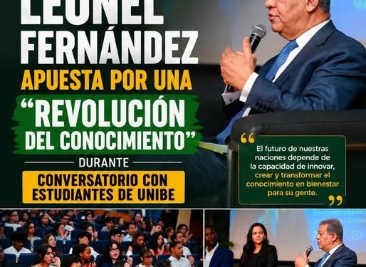 Leonel Fernández plantea que el gran reto de RD es avanzar hacia una economía del conocimiento ante jóvenes en UNIBE