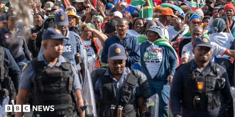 Marcha y disparo de Andile Mvuyelwa Somgxada de Marcha: Equipo especial de la policía sudafricana investigará el asesinato de un líder antiinmigrante