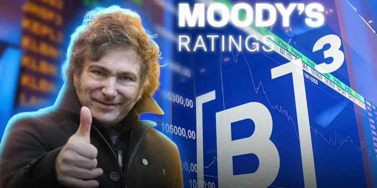 Moody’s elevó la calificación crediticia de la Argentina de Caa1 a B3