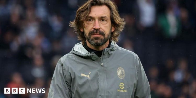 Pirlo out of Italy football top job after backlash over Russian betting firm links