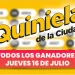 Quiniela Nacional: todos los números ganadores del jueves 16 de julio