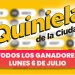 Quiniela Nacional: todos los números ganadores del lunes 6 de julio