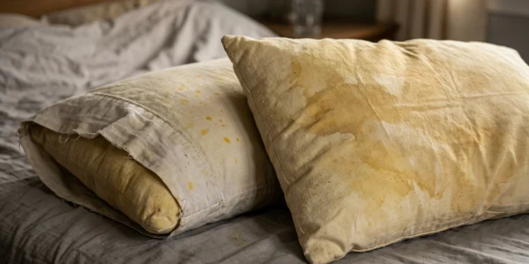Cómo sacar las manchas amarillas de las almohadas y que no vuelvan