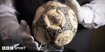 Diego Maradona's 'Hand of God' football from 1986 World Cup win over England sells for £2.5m