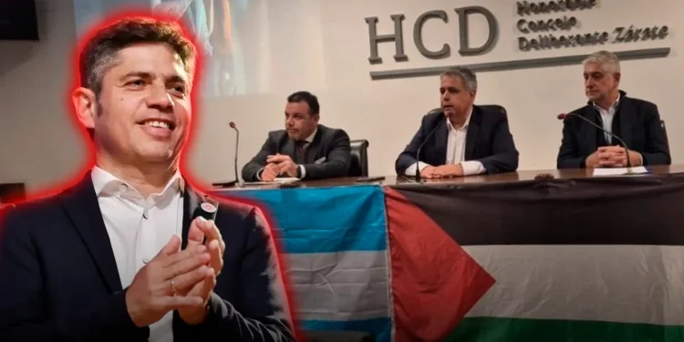 Escándalo en Zárate: concejales aliados a Kicillof realizaron un acto pro Palestina en el Concejo Deliberante