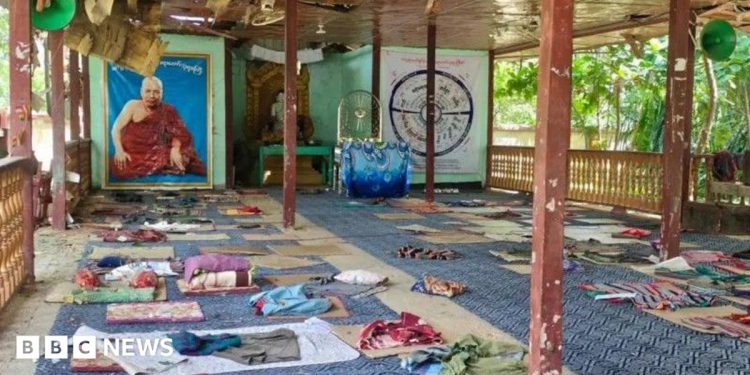 Fourteen killed in strike on Myanmar monastery