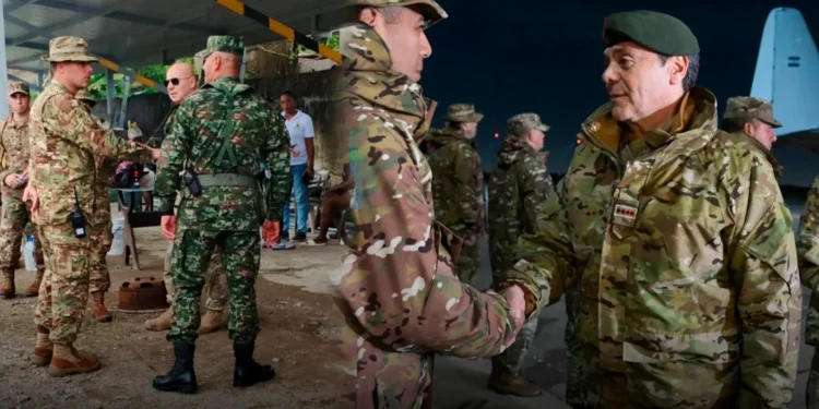 Las Fuerzas Armadas argentinas comenzaron la asistencia humanitaria en Colombia