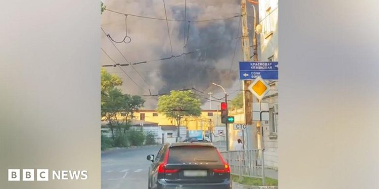 Major Russian grain export terminals hit in Ukraine Black Sea port attack