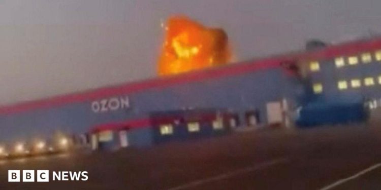 Russia's second-biggest online retailer Ozon targeted in Ukrainian strikes Russia's second-biggest online retailer Ozon targeted in Ukrainian strikes