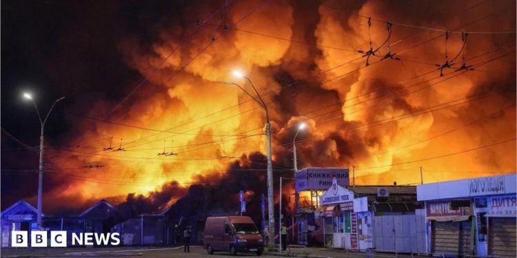 Three killed as Russia launches drone and missile attack on Ukraine