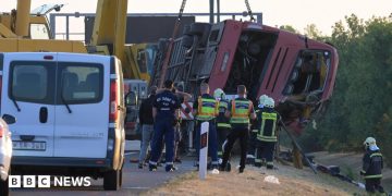 Twelve killed as Polish bus veers off Hungarian motorway