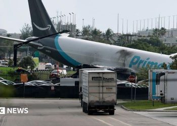 Five dead after Amazon cargo plane crashes at Miami airport