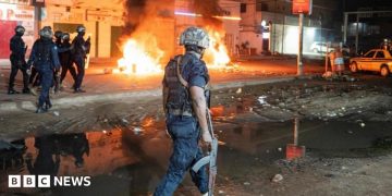 Gambia's President Adama Barrow urges calm after violent blackout protests